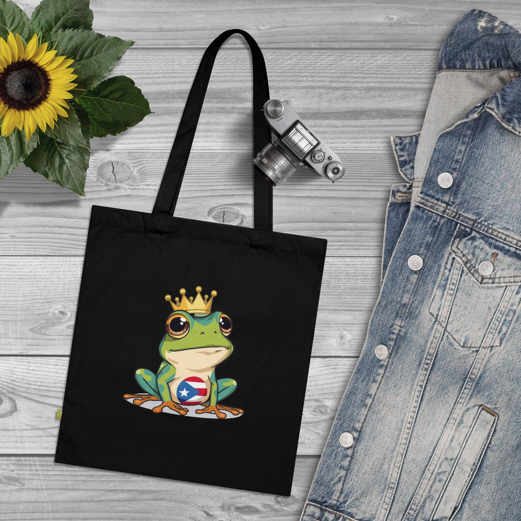 Coquí Crowned Heritage Tote 🐸👑