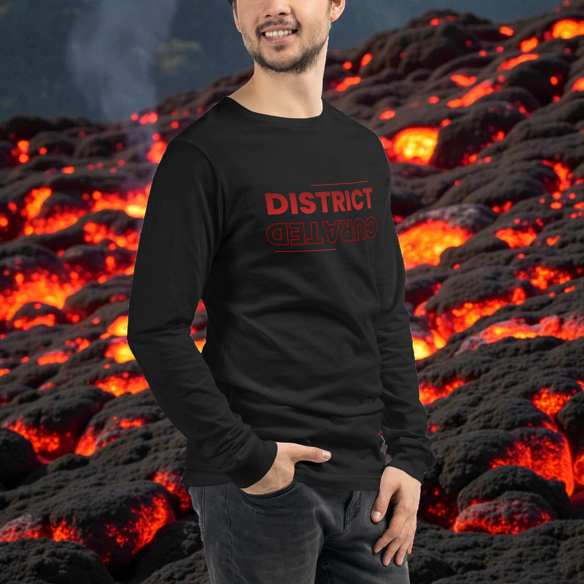 The Upside Down Long Sleeve Tee – Stranger Things Inspired | District Drop Collection