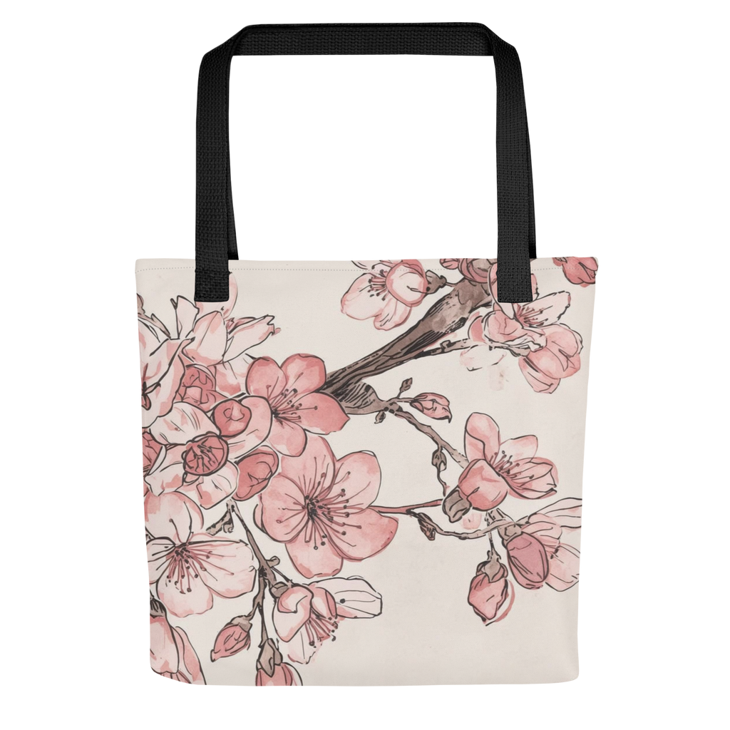 🌸 Sketch Cherry Blossom Tote — Artistic Minimalism Meets Everyday Elegance