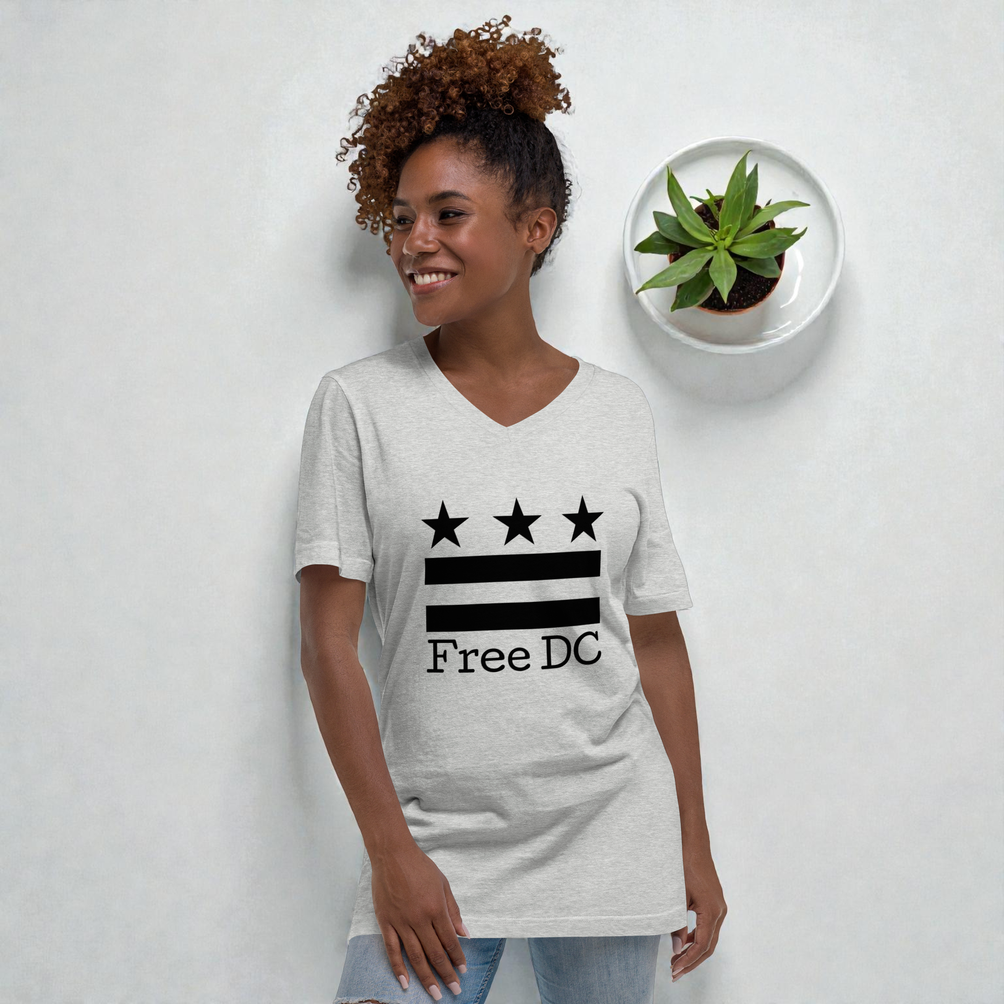 Washingtonian AF – Unisex V-Neck Tee