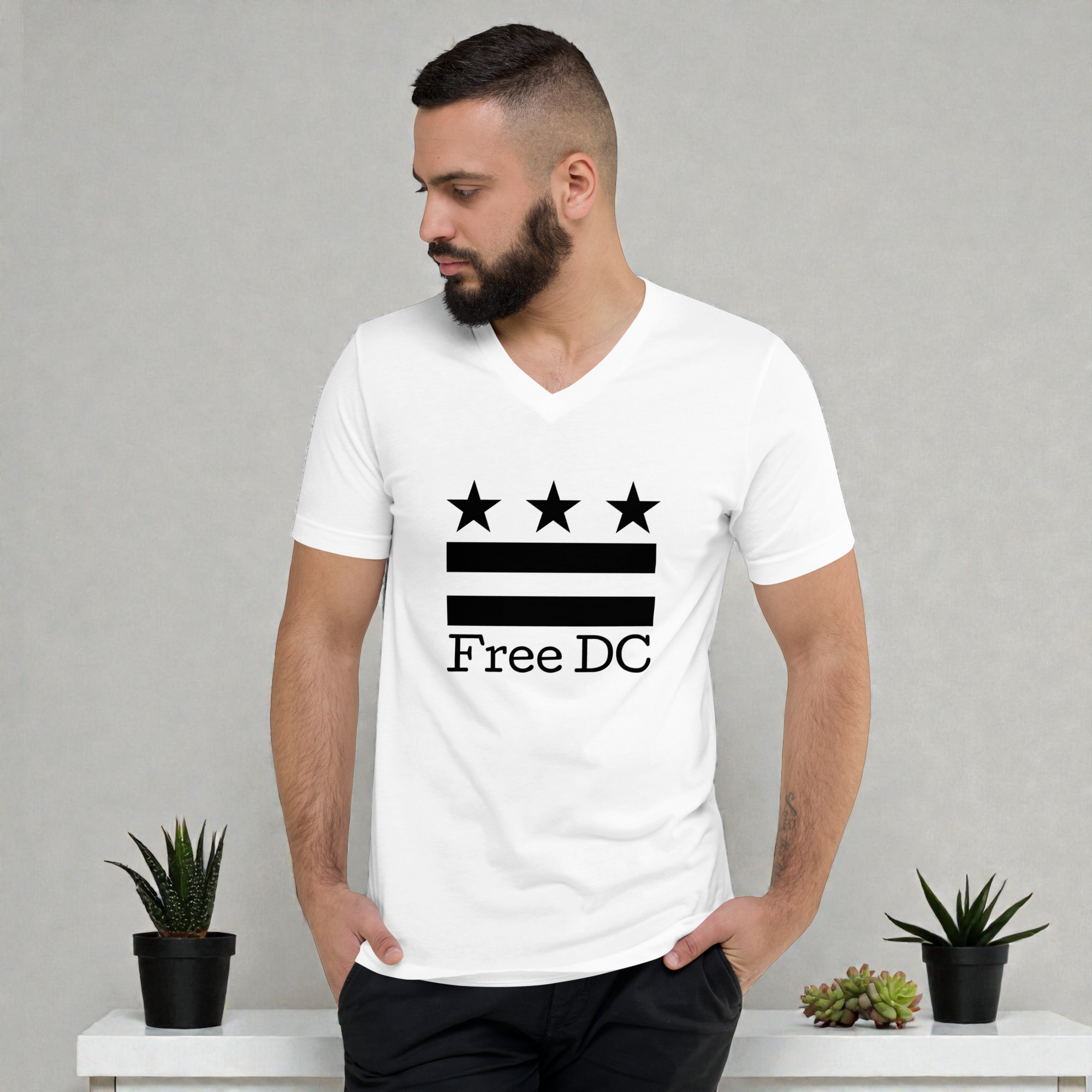 Washingtonian AF – Unisex V-Neck Tee