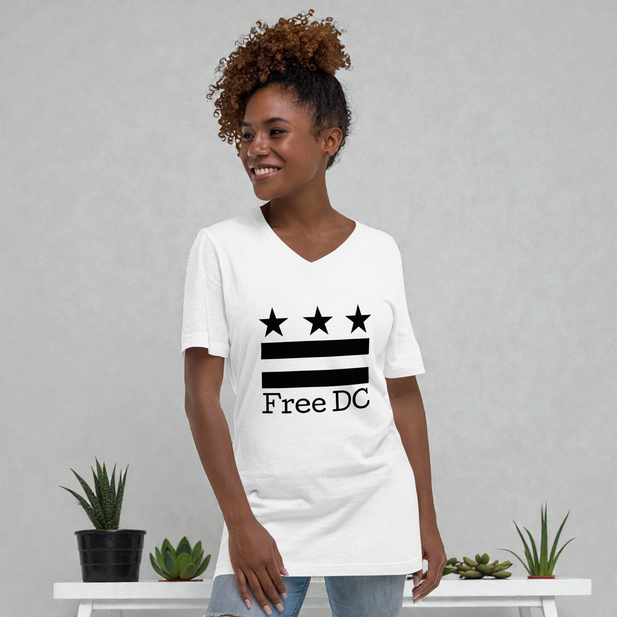 Washingtonian AF – Unisex V-Neck Tee