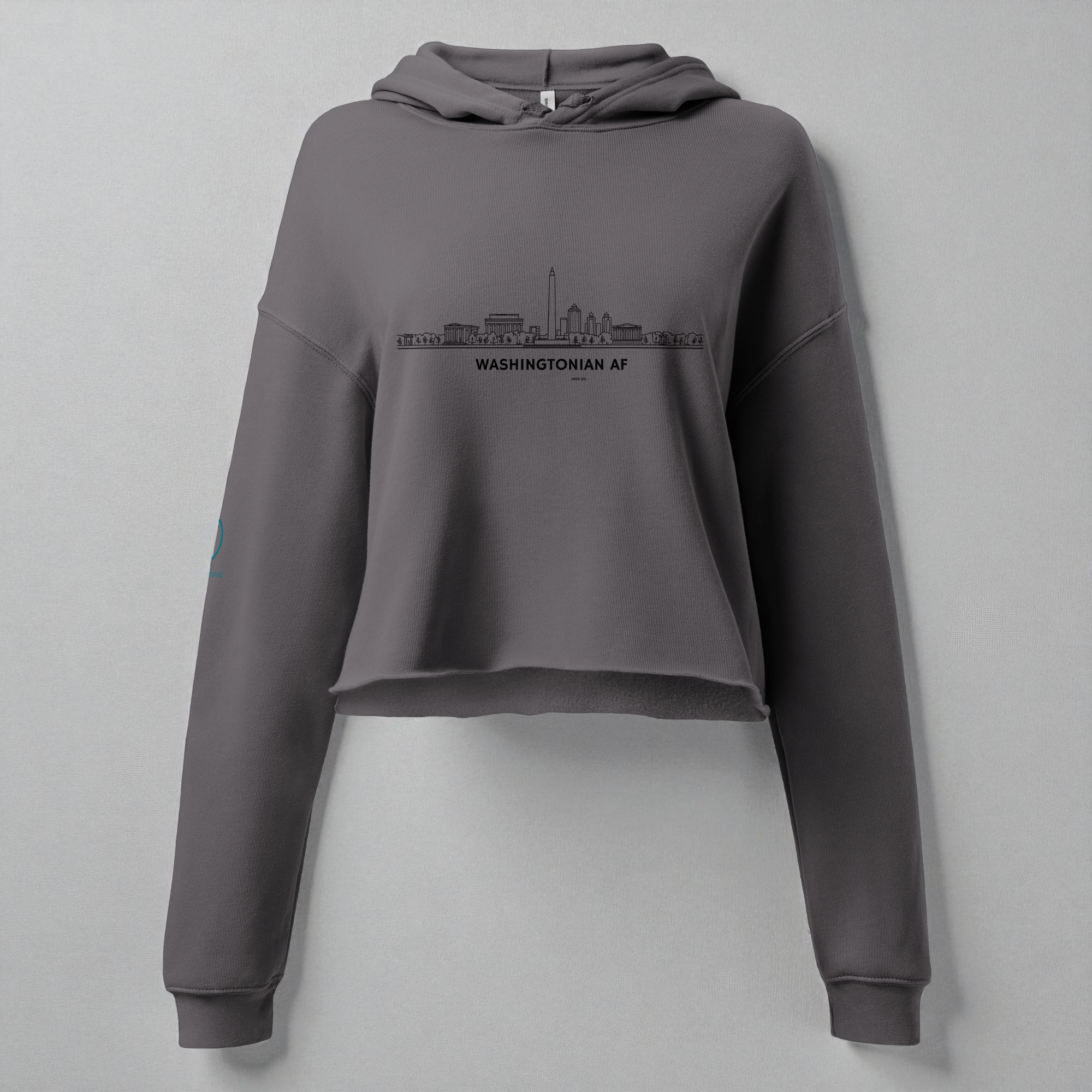Washingtonian AF Women’s Crop Hoodie — The District Collection