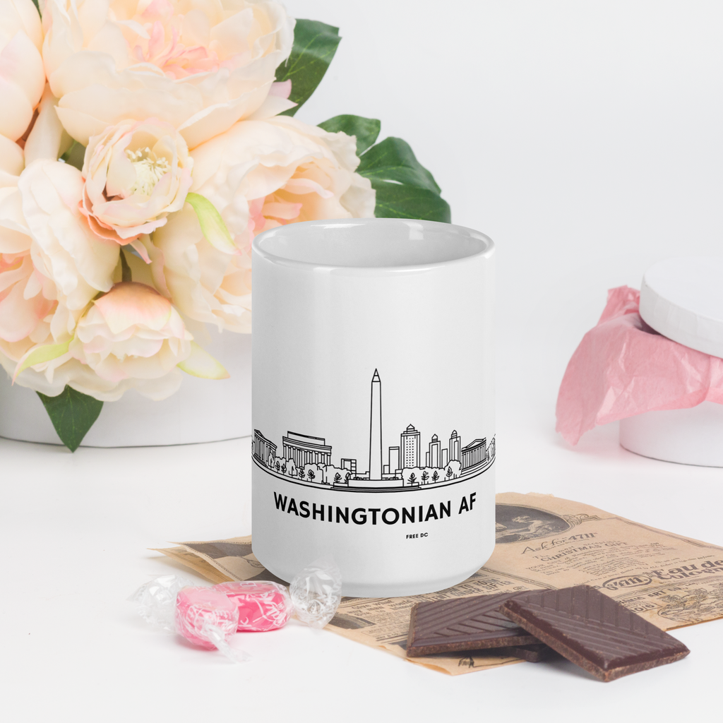 Washingtonian AF – White Glossy Ceramic Coffee Mug