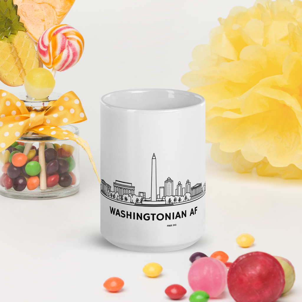 Washingtonian AF – White Glossy Ceramic Coffee Mug