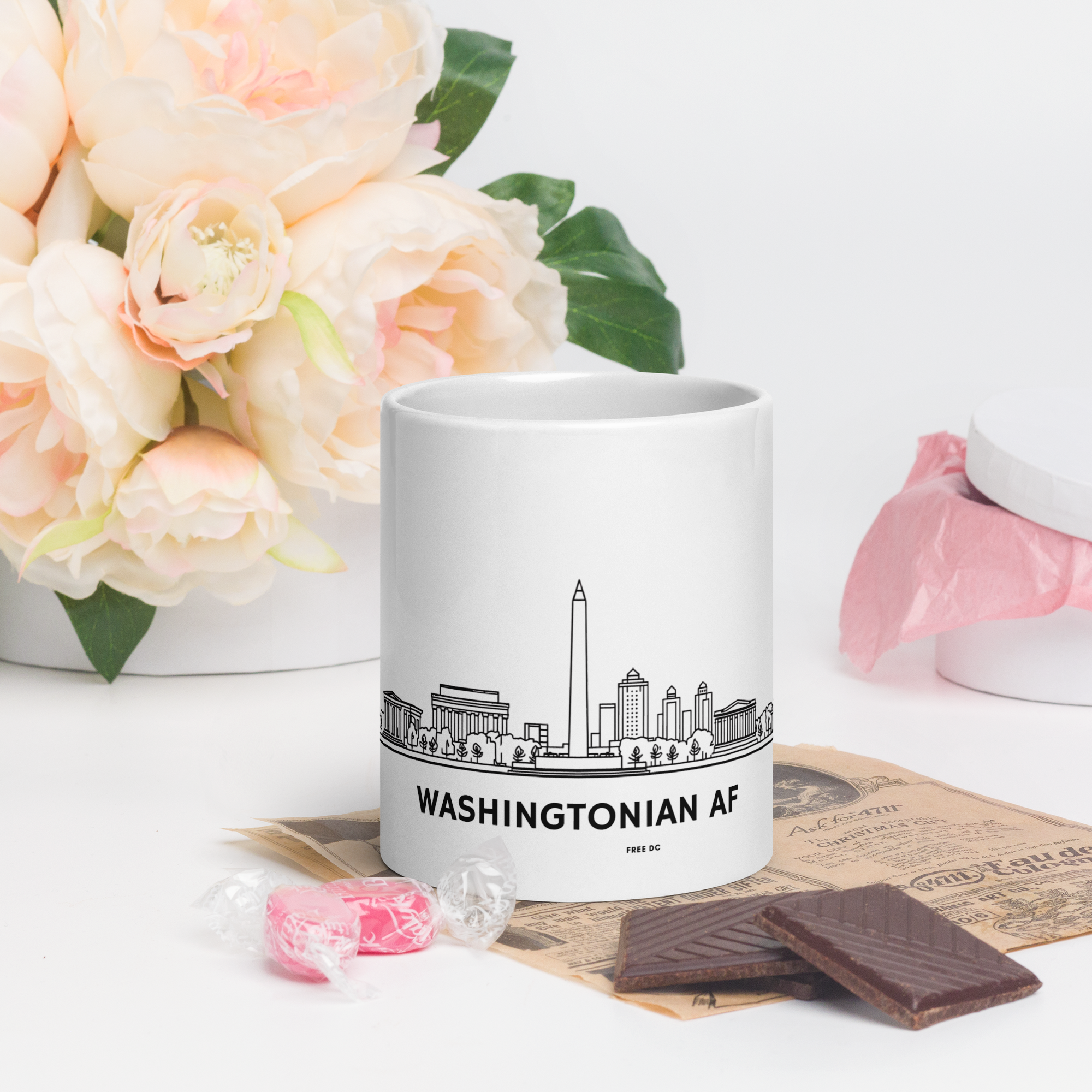 Washingtonian AF – White Glossy Ceramic Coffee Mug