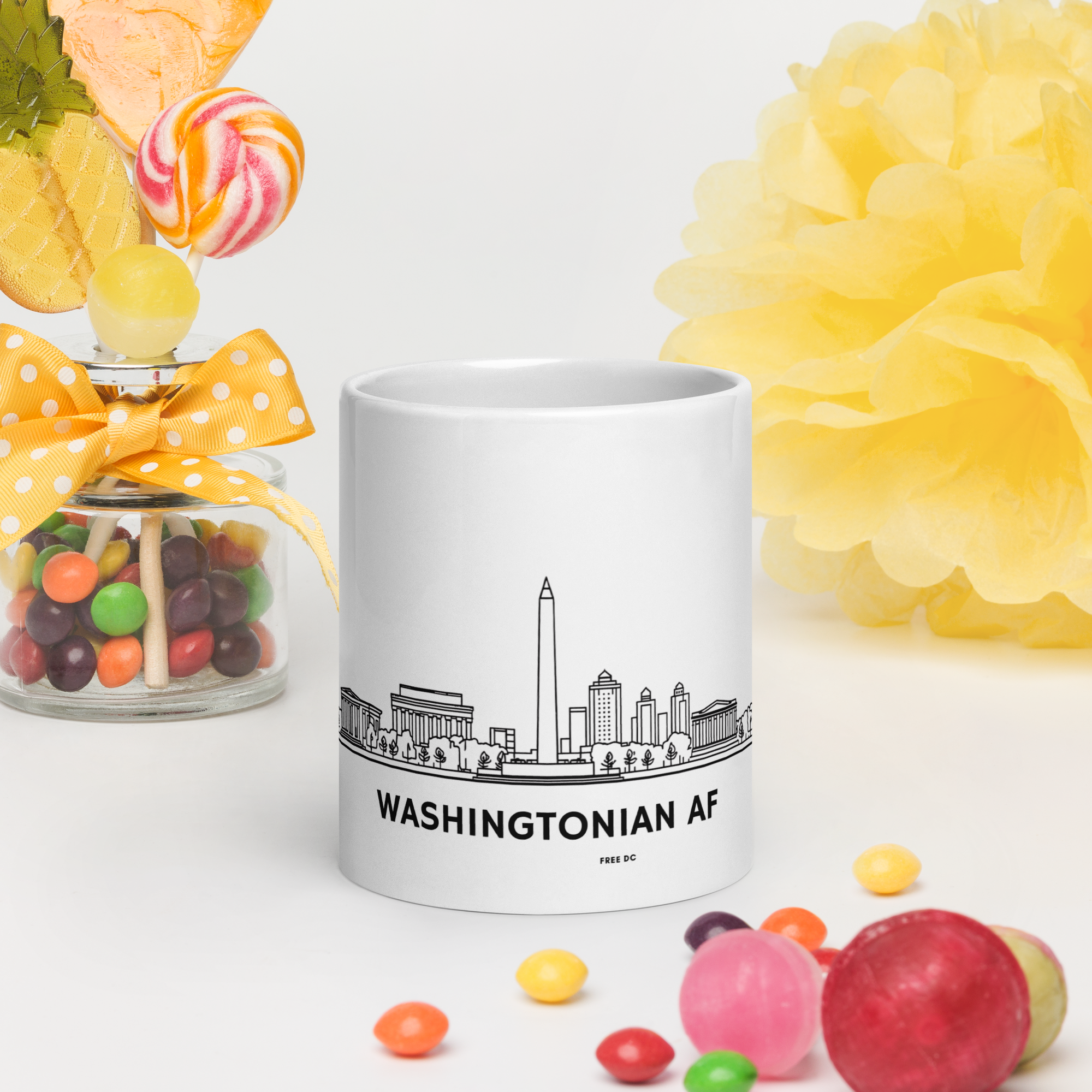 Washingtonian AF – White Glossy Ceramic Coffee Mug